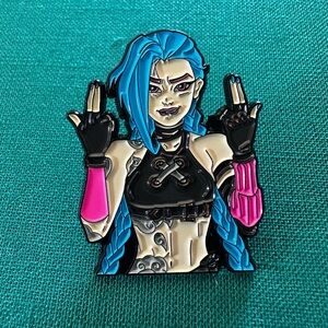 Jinx from League of Legends/Arcane enamel pin